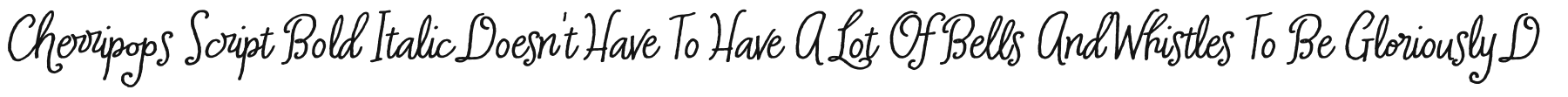 Cherripops Script Bold Italic