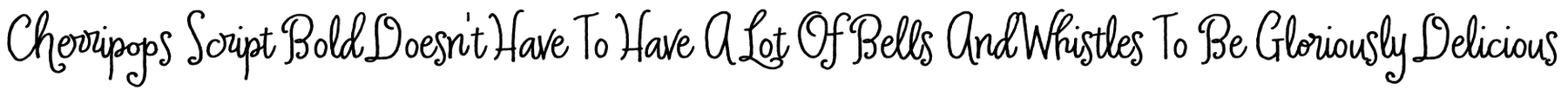 Cherripops Script Bold