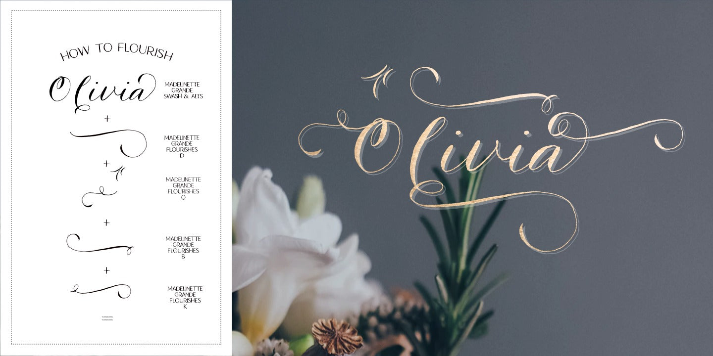 Madelinette Grande Vino Flourishes