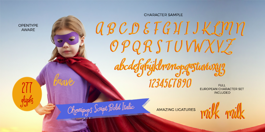 Cherripops Script Bold Italic