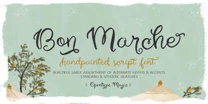 TART Bon Marche Script Font