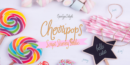 Cherripops Script Skinny Italic