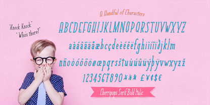 Cherripops Serif Bold Italic