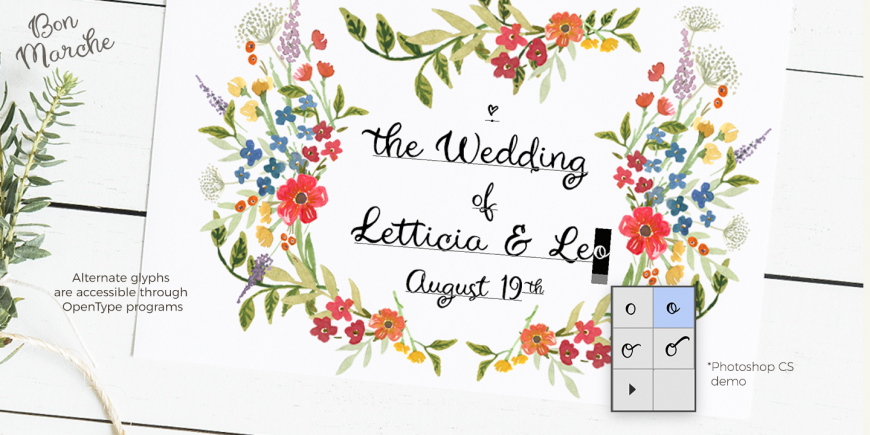 Bon Marche Script