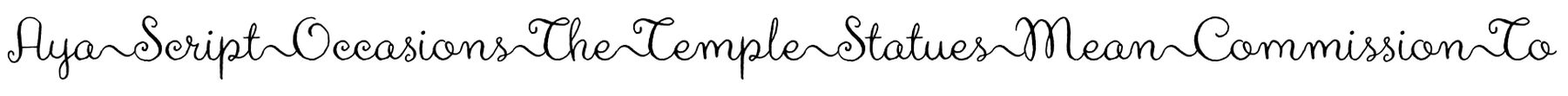 Aya Script Ribbons