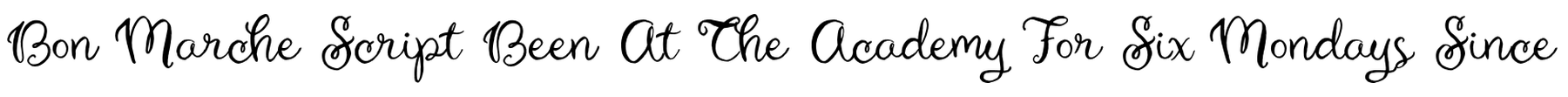 Bon Marche Script