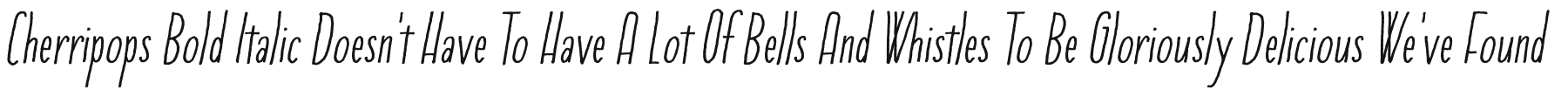 Cherripops Bold Italic