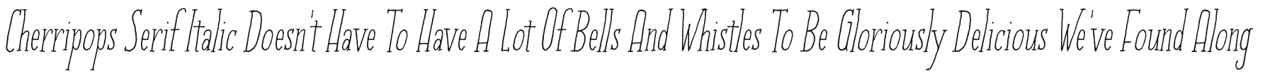 Cherripops Serif Italic