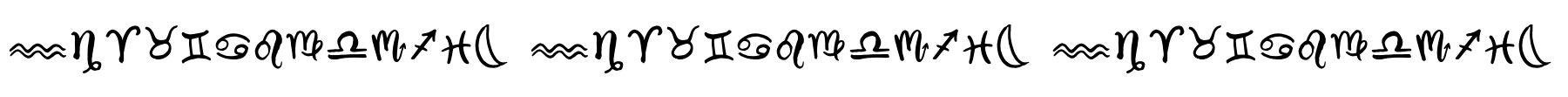 Epicursive Astrological Symbols