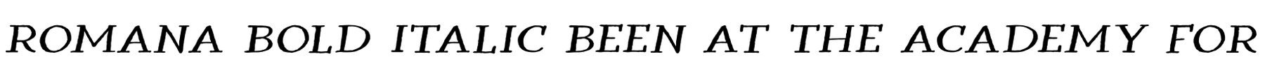 Romana Bold Italic