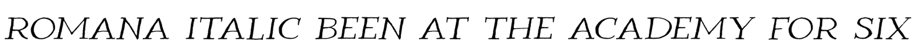 Romana Italic